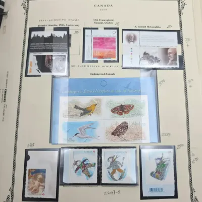 Canadian Stamps in Collector's Binder