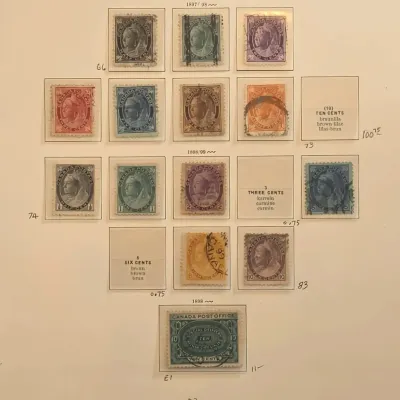 Old Canadian Stamp Collection