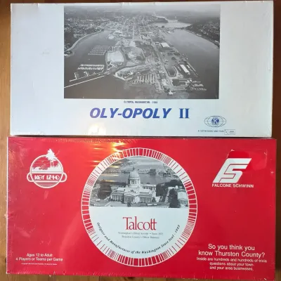 1980s Oly-opoly II & Thurston County Trivia Games