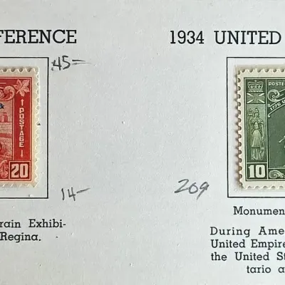 Grain Conference of 1933 / Unified Empire Loyalists & Additional Stamps