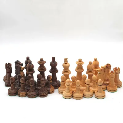 Wooden Chess Set With Board