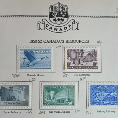1950-1952 Canada's Resources Stamps