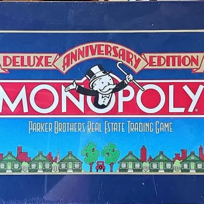 1985 Monopoly Deluxe Anniversary Edition in Original Package
