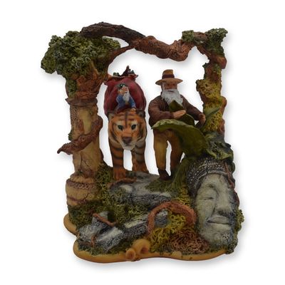 Maruri USA LE Santa's World Travels "Guiding Tiger" Sculpture, 1998