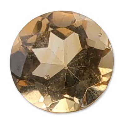Sale Photo Thumbnail #416: Round Brilliant Cut Yellow Citrine Gemstone