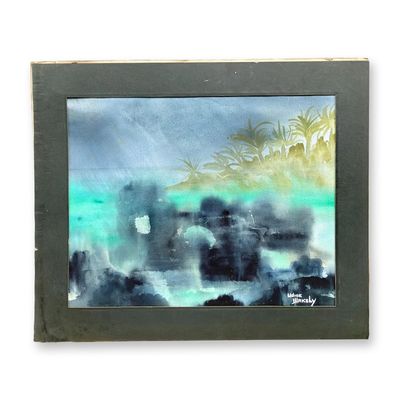 Sale Photo Thumbnail #381: Udise Wakely, Storm in Yucatan, Isla Mujeres #1, Original Watercolor