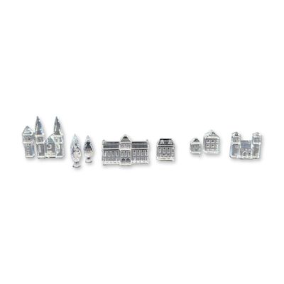 Sale Photo Thumbnail #8: 11pc Swarovski Silver City Crystal Collection
