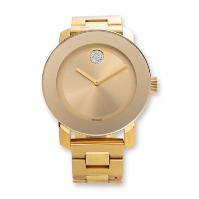 Sale Photo Thumbnail #159: Movado Bold Yellow Gold-Tone Stainless Steel Wristwatch