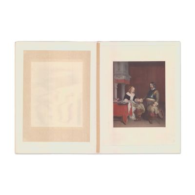Sale Photo Thumbnail #243: Gerard ter Borch Chromolithograph A Military Gallant