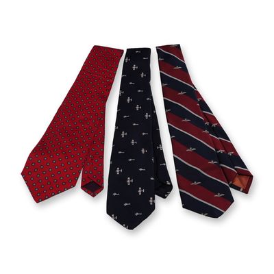 Sale Photo Thumbnail #397: 3pc Necktie Collection, Bert Pulitzer, RAF, Charing Cross
