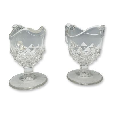 Sale Photo Thumbnail #56: Pair of Art Glass Children's Creamer Jugs