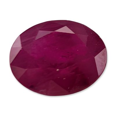 Sale Photo Thumbnail #262: Loose Oval Cut Red Ruby Gemstone