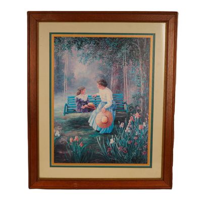 Sale Photo Thumbnail #240: Bettie Felder, Offset Color Lithograph on Paper, Thru God's Grace