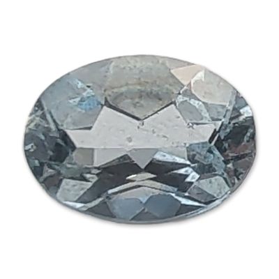 Sale Photo Thumbnail #271: Oval Brilliant Cut Pale Blue Aquamarine Gemstone