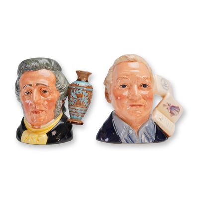 Sale Photo Thumbnail #25: 2pc Royal Doulton Small Character Jugs, D6703 and D7156