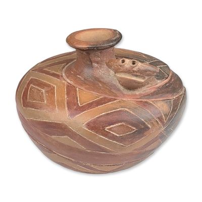 Sale Photo Thumbnail #176: Paracas Ceramic Spout-and-Bridge Vessel