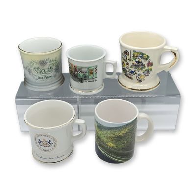 Sale Photo Thumbnail #50: 5-Piece Porcelain Pennsylvania and Assorted Mugs