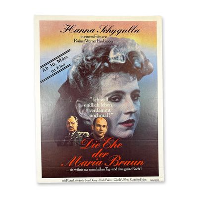 Sale Photo Thumbnail #290: Die The der Maria Brawn Movie Poster