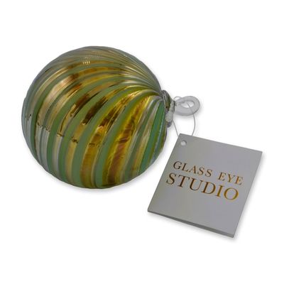 Sale Photo Thumbnail #210: Glass Eye Studio Art Glass Holiday Ornament Spearmint, Grand Artisan Collection, 2022