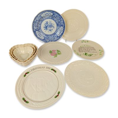 Sale Photo Thumbnail #48: 10pc Belleek Porcelain & Spode Earthenware Tableware Assortment