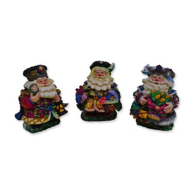 Sale Photo Thumbnail #452: 3Pc Possible Dreams Crinkle Claus International Collection Figurines, 1997