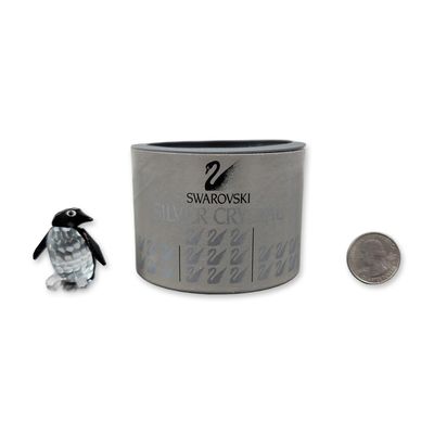 Sale Photo Thumbnail #338: Swarovski Crystal Figurine, Madame Penguin with Ice Base