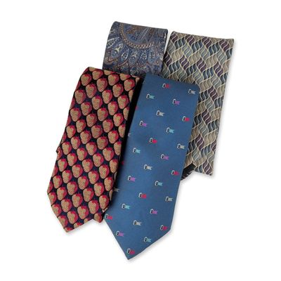 Sale Photo Thumbnail #259: 4pc Christian Dior Silk Neckties