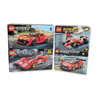 Sale Photo Thumbnail #422: Collection of Four LEGO Speed Champions Ferrari Building Sets