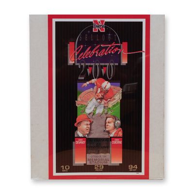 Sale Photo Thumbnail #148: 1994 University of Nebraska 200th Sellout Celebration Commemorative Poster