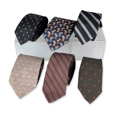 Sale Photo Thumbnail #403: 6pc Group of Designer Silk and Blend Neckties
