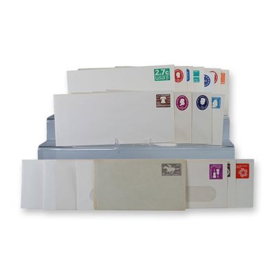 Sale Photo Thumbnail #155: 30pc Vintage US Postal Stationery Envelopes