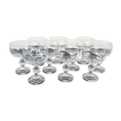 Sale Photo Thumbnail #350: 10pc Bohemia Crystal Claudia Champagne Coupes