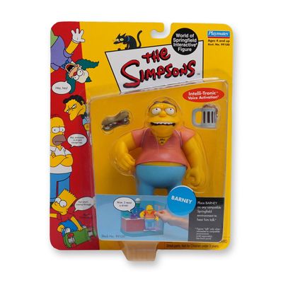 Sale Photo Thumbnail #139: The Simpsons Barney Interactive Figure Playmates 99109