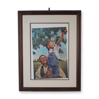 Sale Photo Thumbnail #378: Gene Boyer, Framed Color Print on Paper, Father's Love, Signed