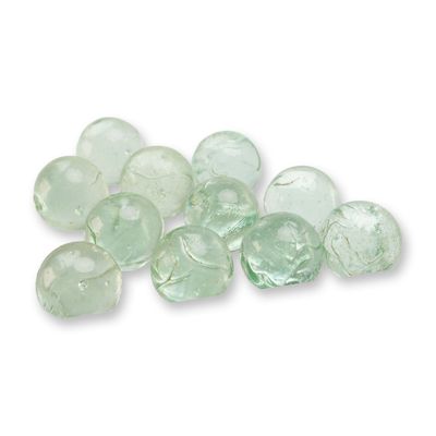 Sale Photo Thumbnail #203: 11pc Clear Glass Shooter Marbles