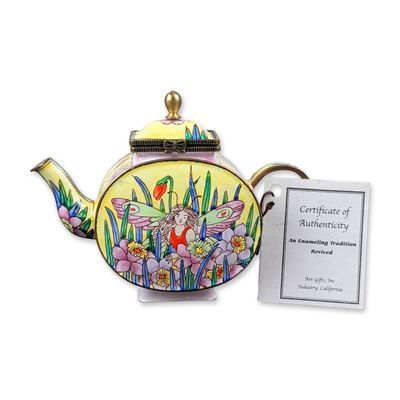 Sale Photo Thumbnail #164: Kelvin Chen Enameled Copper Miniature Teapot