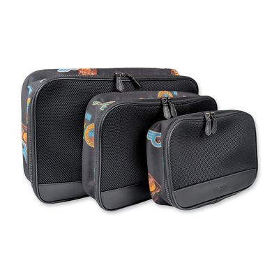 Sale Photo Thumbnail #112: 3pc Coach Souvenir Patch Nylon Packing Cube Set