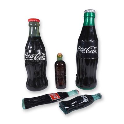 Sale Photo Thumbnail #305: 5pc Coca-Cola Collectibles, Bottles and Replica Lamp