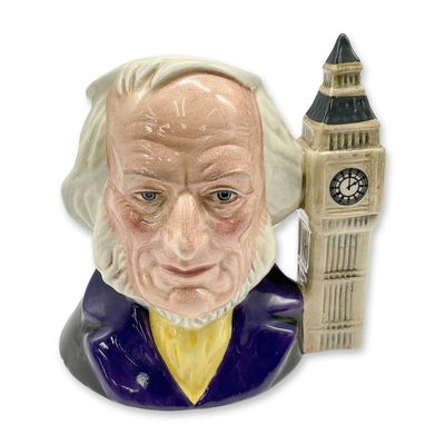 Sale Photo Thumbnail #169: John Doulton 2 O'Clock D6656 Small Doulton Character Jug