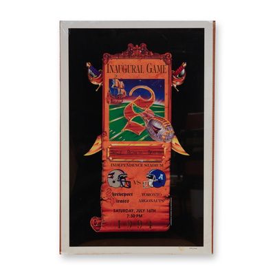 Sale Photo Thumbnail #434: 1994 Shreveport Pirates Inaugural Home Game Poster