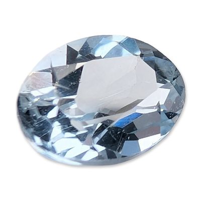 Sale Photo Thumbnail #265: Oval Faceted Light Blue Aquamarine Type Loose Gemstone