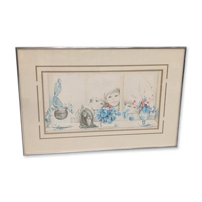 Sale Photo Thumbnail #94: Mary Vickers, Looking into Love, Signed Lithograph