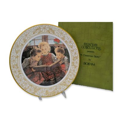 Sale Photo Thumbnail #336: Boehm Porclelain Presents "A Christmas Story" LE Fine Bone China Plate, 1979 W/Box