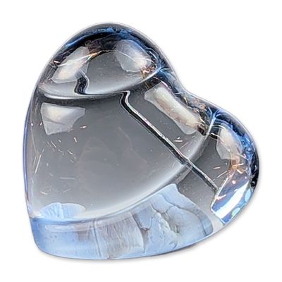 Sale Photo Thumbnail #445: Baccarat Crystal Heart Brooch and Box