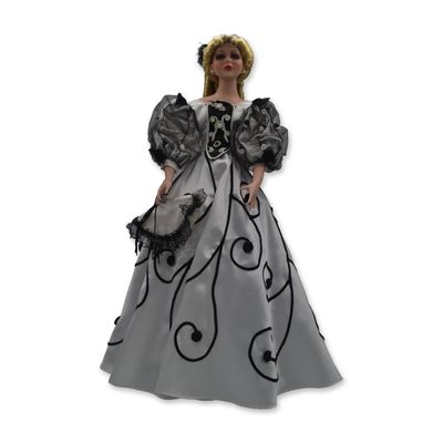 Sale Photo Thumbnail #321: Dynasty Doll Collection Presents LE Porcelain Bride Doll W/Stand, 23"H
