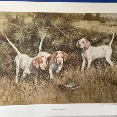 Robert Abbett “Training at Hawkeye” Signed Limited-Edition Print