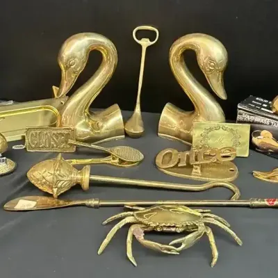 Big Boss's Brass Desk Accessories