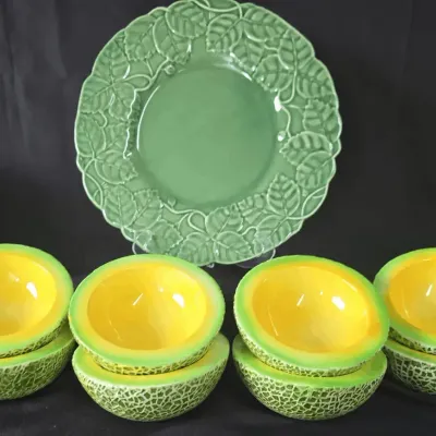 1959 Holt Howard Bowls, Italian Hand Painted Platters