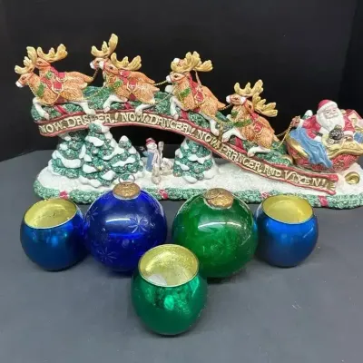 Fitz & Floyd Santa's Sleigh & More