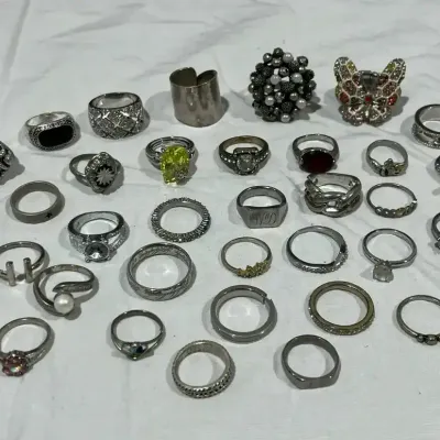 Silver Fashion Jewelry Ring Collection 2